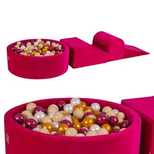 Penová hracia zostava so suchým bazénom MeowBaby® model 1220 s guličkami 200 ks