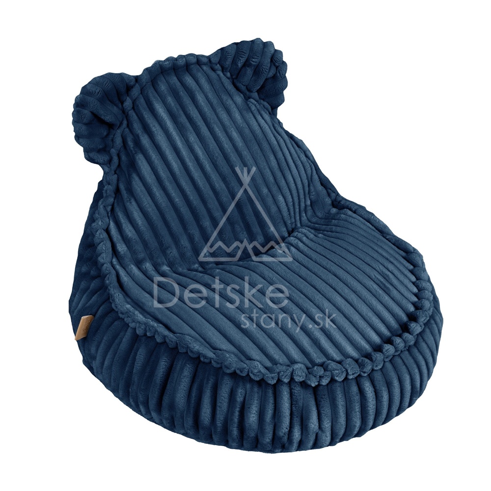 Sedací vak pre deti TEDDY Churros hard - Midnight BLUE